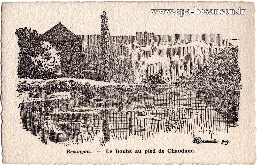 Besançon. - Le Doubs au pied de Chaudane.